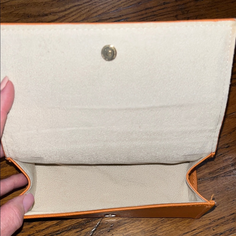 Tory Burch Tortoise Shell Folding Sunglasses with Orange Case - Picture 11 of 16
